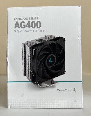 DeepCool GAMMAXX AG400 Single-Tower CPU Cooler, 120mm Fan New Open Box
