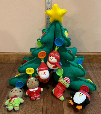 Hallmark My First Christmas Tree Felt Plush Buttons Keepsake Kids