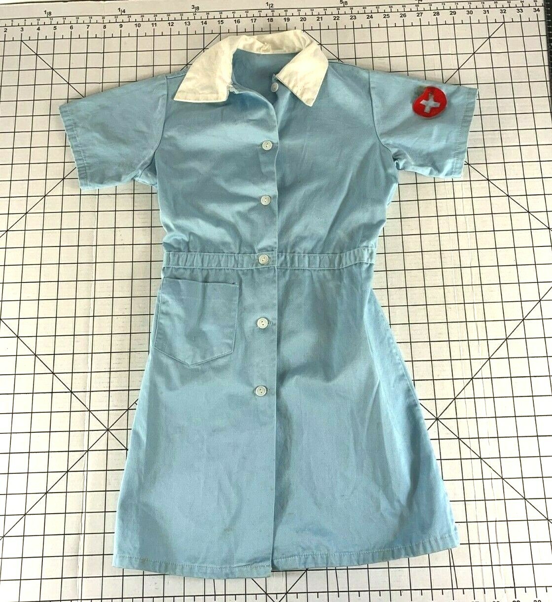 Vintage 50s 60s Nurse Outfit Uniform Medical Hospital Doctor