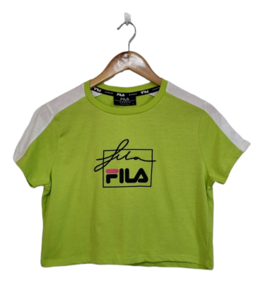 Green and sale red fila shirt