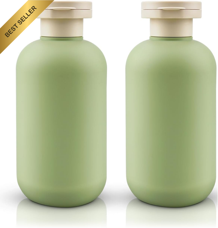 10Oz/300Ml Squeeze Bottles with Flip Cap, Refillable Plastic Travel Bottles for