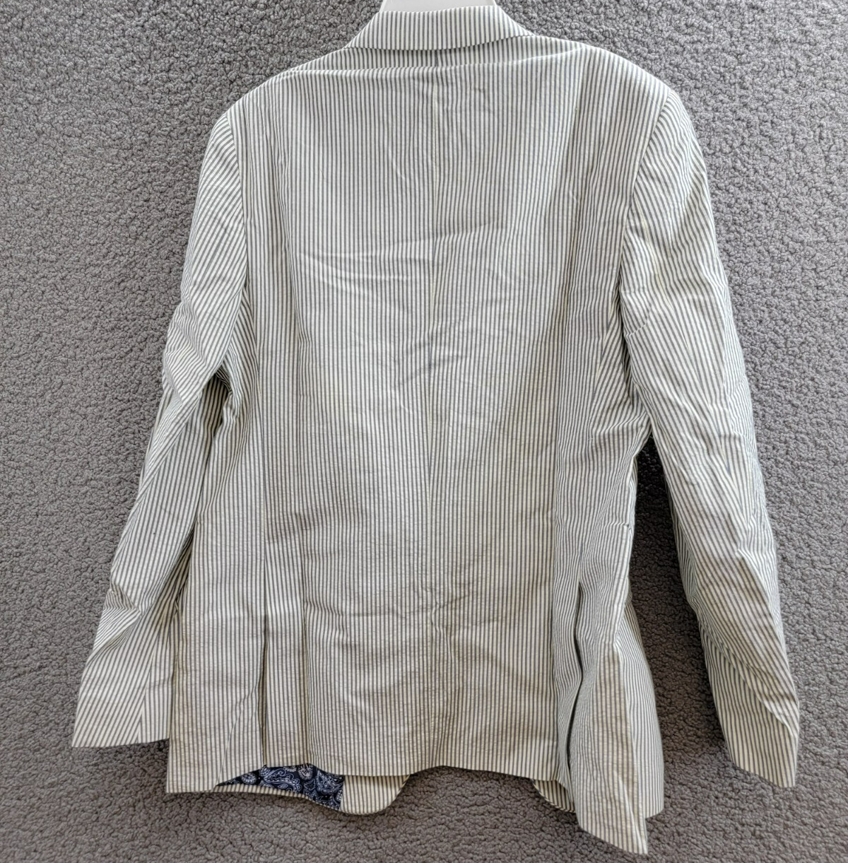 Lauren Ralph Lauren UltraFlex Classic-Fit Seersucker Sport Coat Boys 20R White - Picture 14 of 18