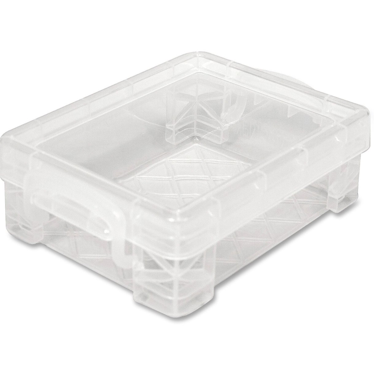 Lot of 10 Advantus Stackable Box - Crafts - Snap Closure Stackable