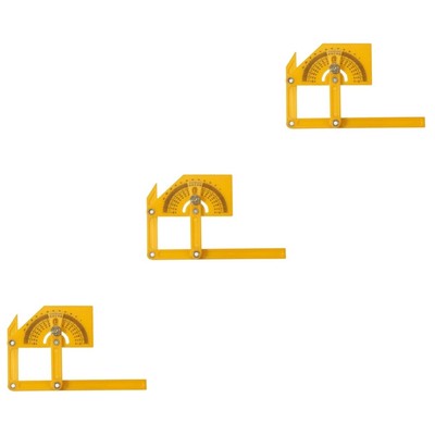  Yellow Flexible Measuring Instrument Angle Protractor Corner
