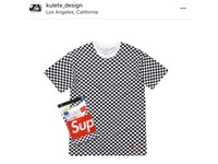 supreme hanes checkered tee