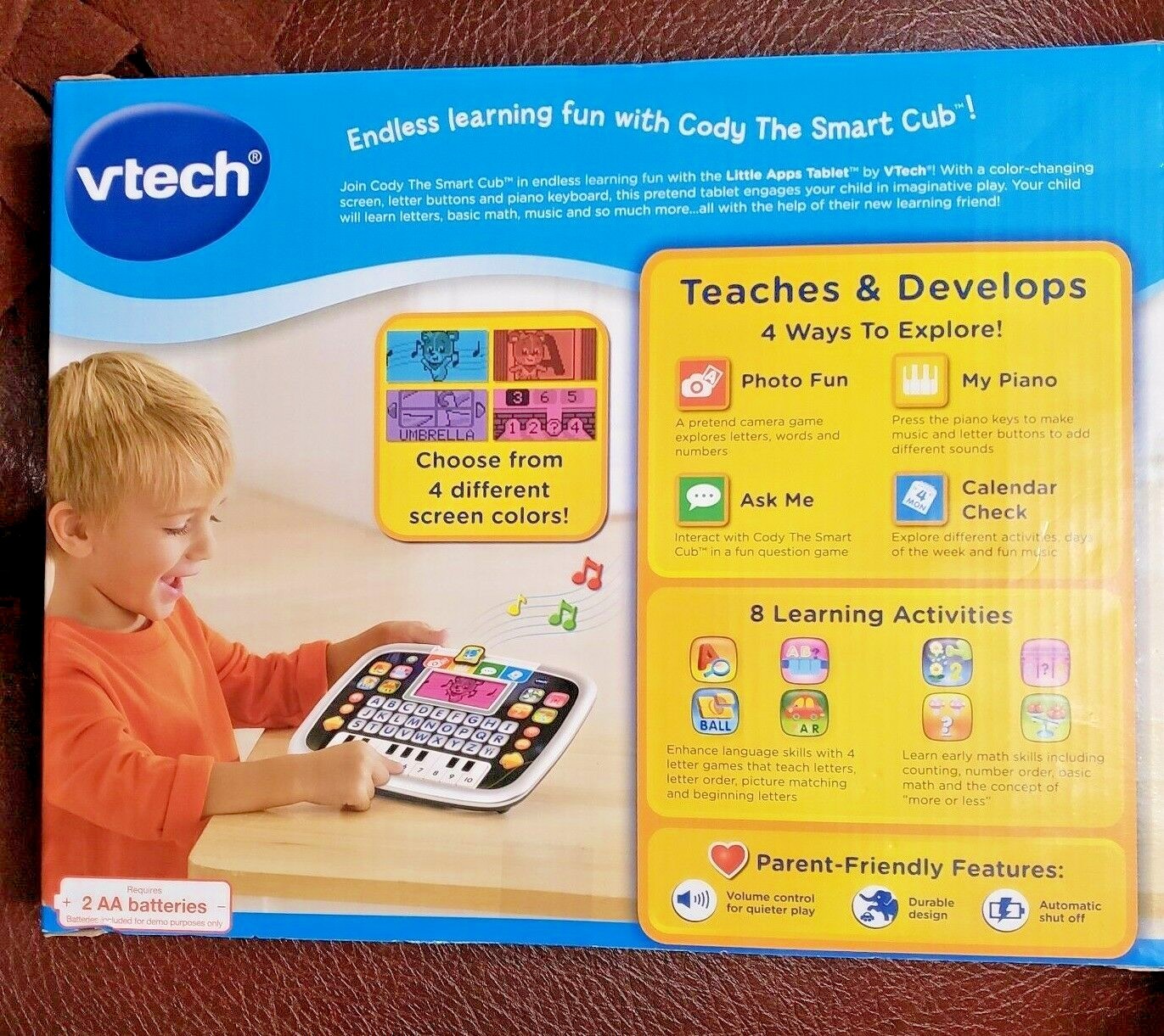 vtech Little Apps Tablet - Teaches & Develops - Letter Buttons, Piano Keys - New