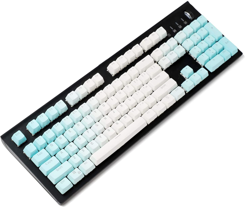 YMDK Double Shot 104 Dyed PBT Shine through Keyset OEM Profile Keycap Set for Ch