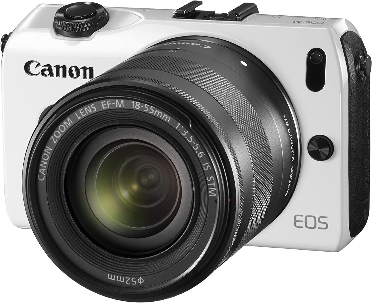 Canon EOS M Digital Camera White w/ 18-55 F/3.5-5.6 STM Lens Canon EOS M Digital Camera White w/ 18-55 F/3.5-5.6 STM Lens