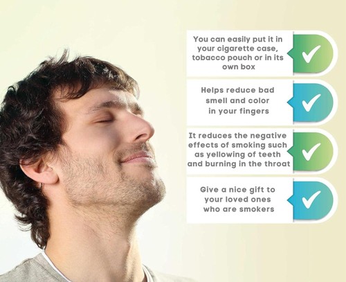 2 PKS NEW SMOKE Cigarette Filters = 60 Filters - Lowers Nicotine Nic Out & Tar