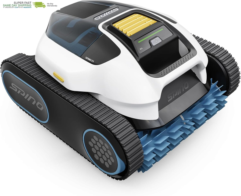 Cordless Robotic Pool Cleaner, Pool Robot for Wall & Waterline Cleaning, Smart Arc Path for Pools up to 1,600 Sq.Ft, up to 210 Mins Runtime, with 5 Modes, APP Control