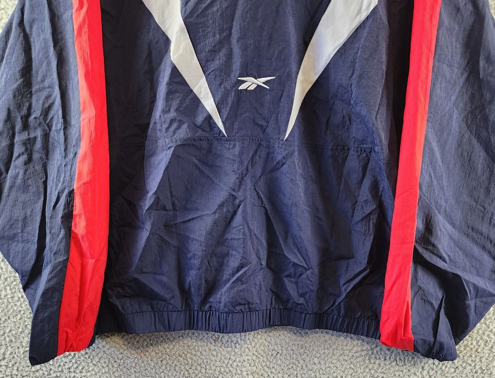 Reebok Plus Size Zip-Front Long-Sleeve Colorblocked Jacket Women's 1X 16W Navy - Picture 13 of 14