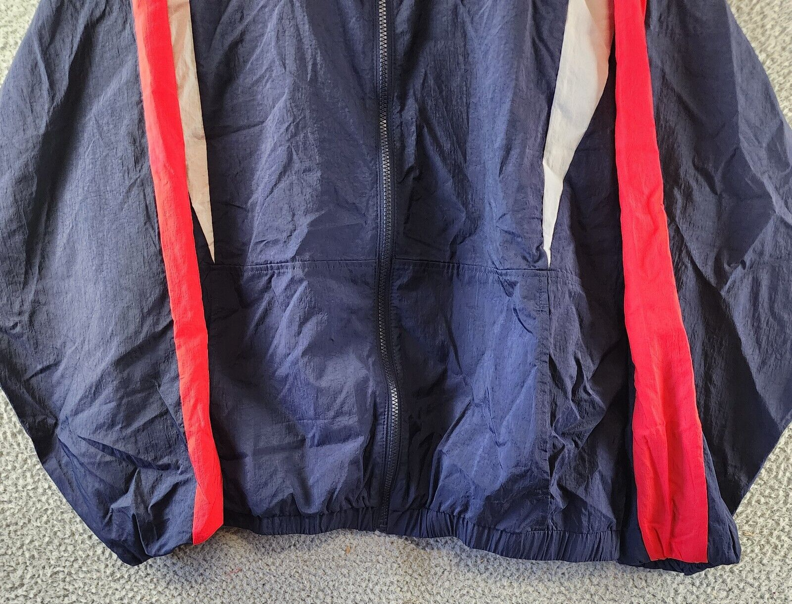 Reebok Plus Size Zip-Front Long-Sleeve Colorblocked Jacket Women's 1X 16W Navy - Picture 3 of 14