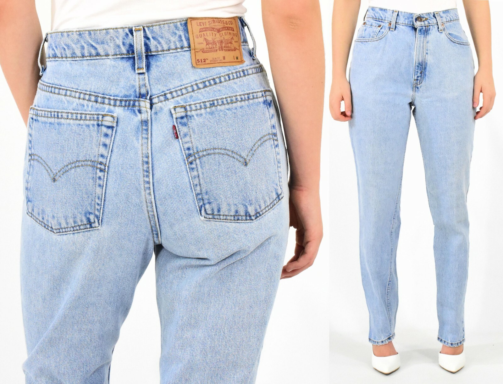 Vintage Levis Light Wash High Waist Jeans Levis 512 or 522 Vintage Levis Light Wash High Waist Jeans Levis 512 or 522