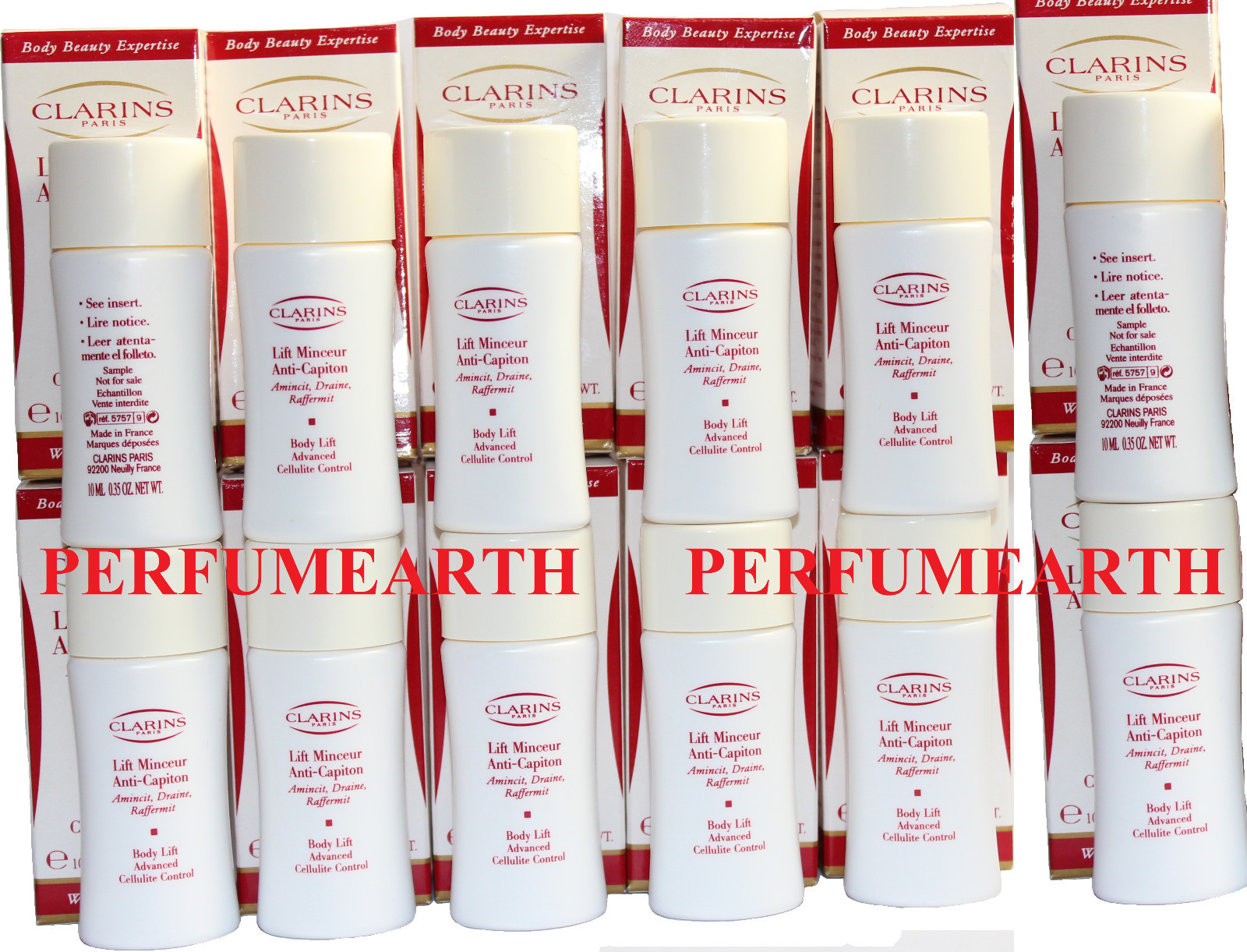 12 PIECES CLARINS LIFT MINCEUR ANTI-CAPITON 0.33 OZ BODY