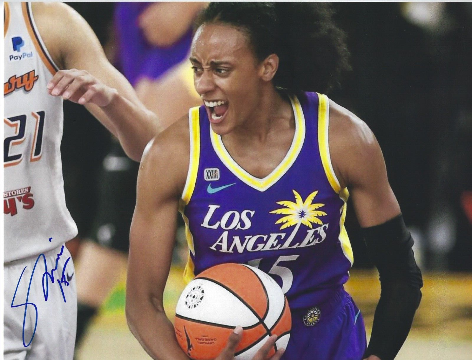 WNBA Los Angeles Sparks サイン入り写真 BRITTNEY SYKES Signed 8.5 x 11 Photo WNBA Basketball LOS