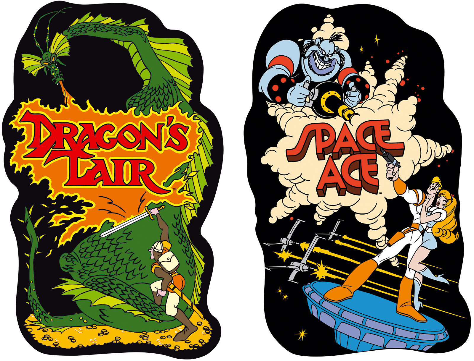 DRAGON'S LAIR SPACE ACE アーケードゲーム パンフレット DRAGON'S LAIR SPACE ACE アーケードゲーム パンフレット