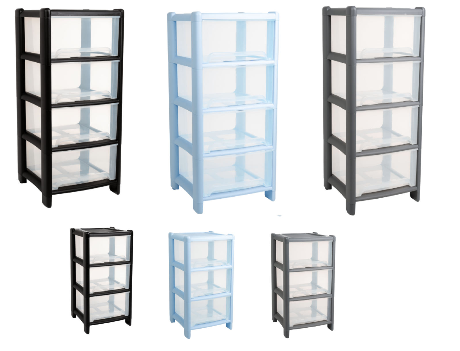 Wham Plastic Storage Drawer Unit Cabinet Organizer Home Office