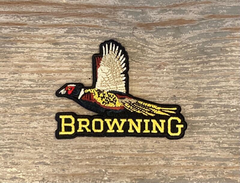 Retro Browning Firearms Flying Pheasant Hunting Patch