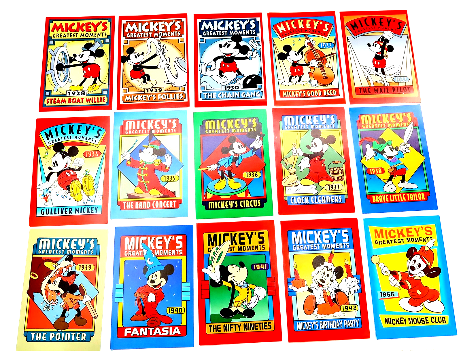 ディズニー　 ポスター mickey's greatest moments x15 Walt Disney Gallery MICKEY'S GREATEST MOMENTS Greeting