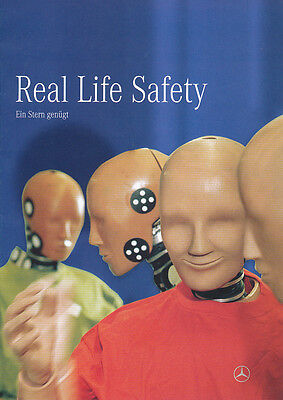 Mercedes Real Life Safety 2008 8/08 D Prospekt Crash-Test brochure catalog