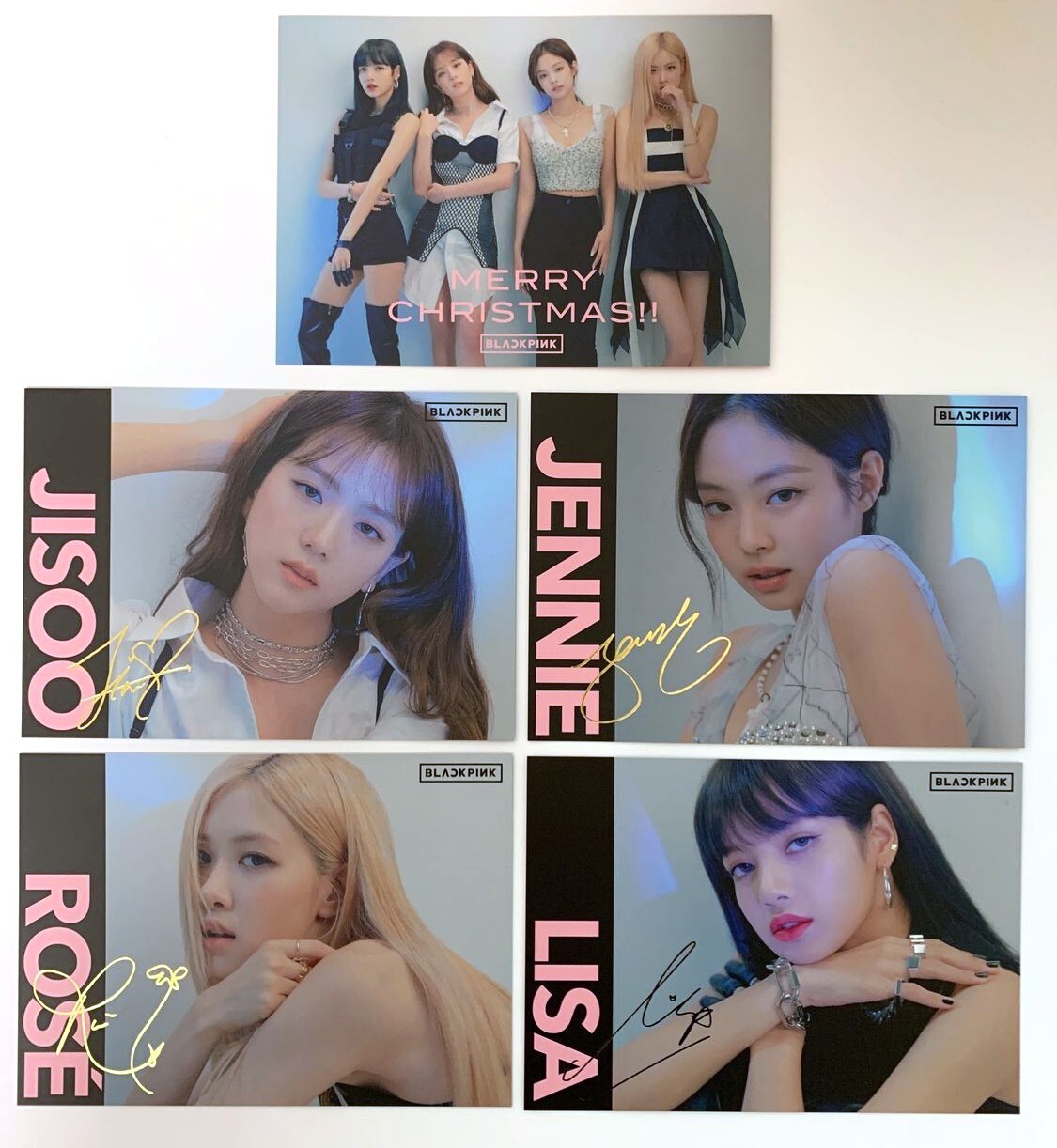 Blackpink JISOO JENNIE ROSE LISA JP FC Limited Sign Photo