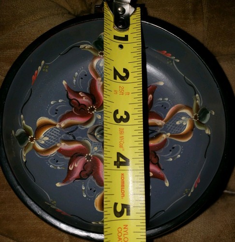 BEAUTIFUL VINTAGE NORWAY Handpainted Signed Ursula ROSEMALING WOOD BOWL 5+