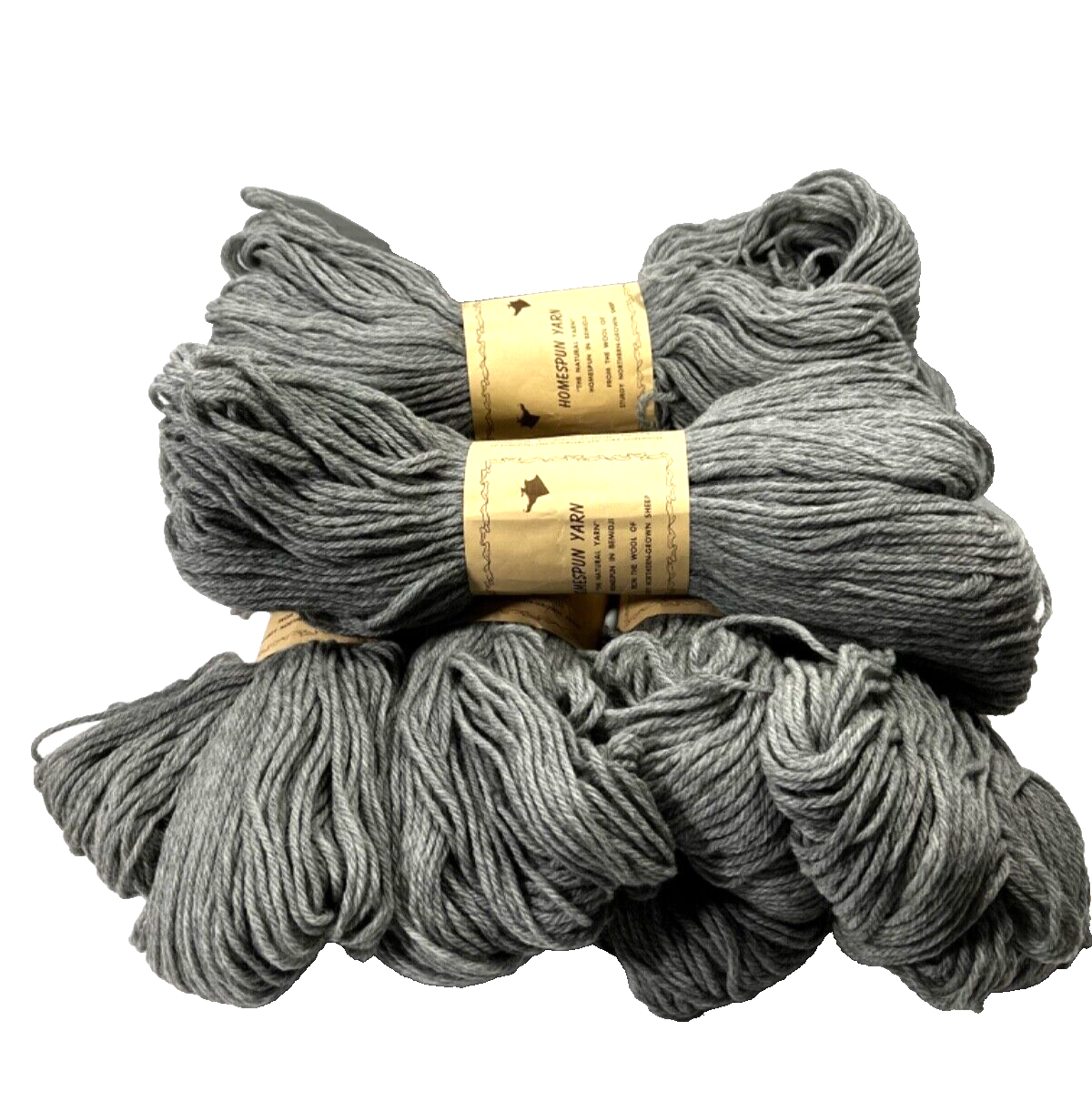 Bemidji Woolen Mills Homespun 6 Yarn Lot 100% Virgin Wool Gray 4 oz wt | eBay Bemidji Woolen Mills Homespun 6 Yarn Lot 100% Virgin Wool Gray 4 oz wt | eBay