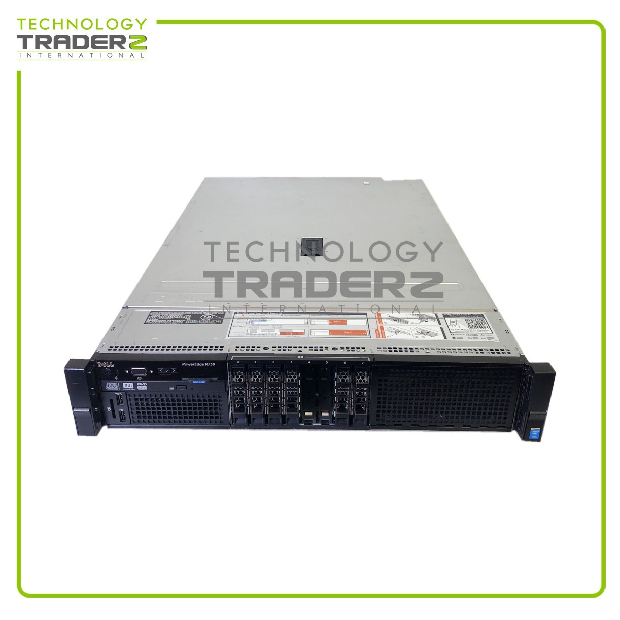 0CMMN Dell PowerEdge R730 E31S 2P Xeon E5-2620 v3 16GB 8x
