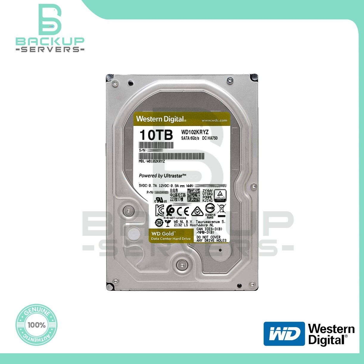 WDデジタル　WD40-102KRYZ　　10TB SATA600 WD102KRYZ | WD102KRYZ | WesternDigital WD Gold