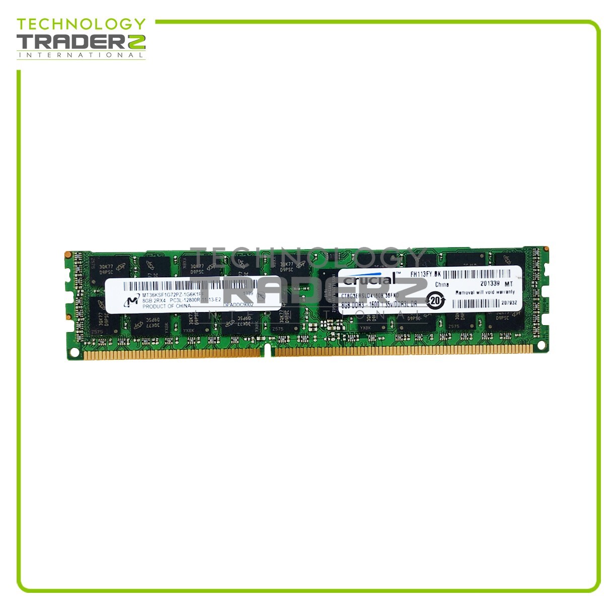 CT8G3ERSLD4160B.36FKD Crucial 8GB PC3-12800 DDR3-1600M ECC