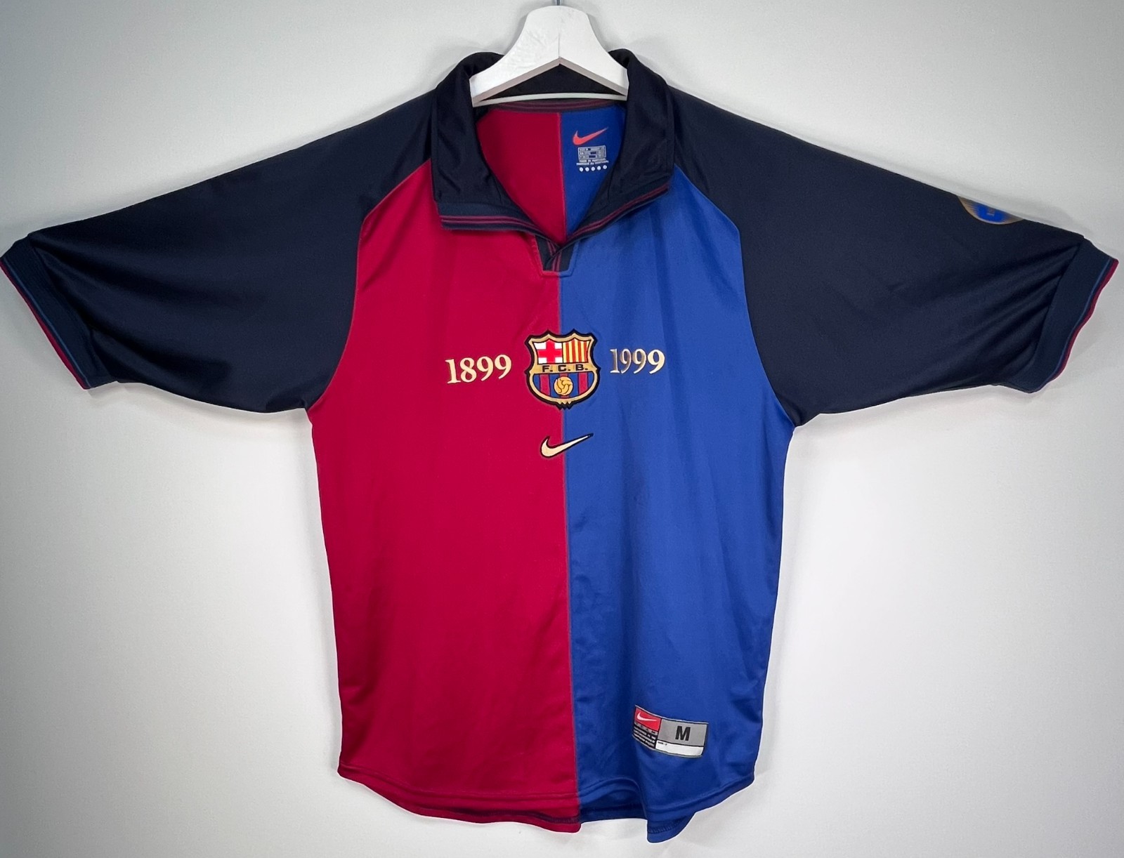 NIKE FCバルセロナ 100周年 長袖 ユニフォーム L 1899-1999