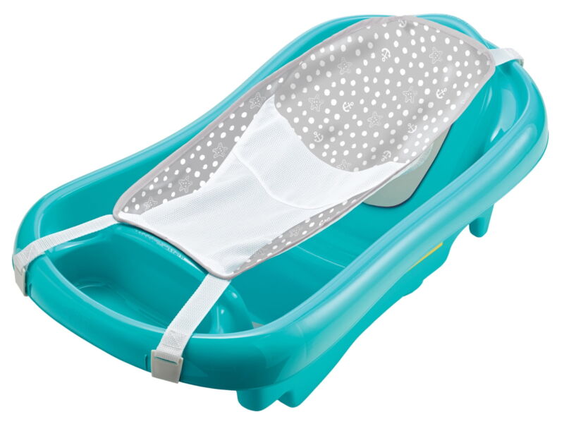 Sure Comfort Newborn to Toddler Baby Bath Tub, Infant Bath Tub, Teal
