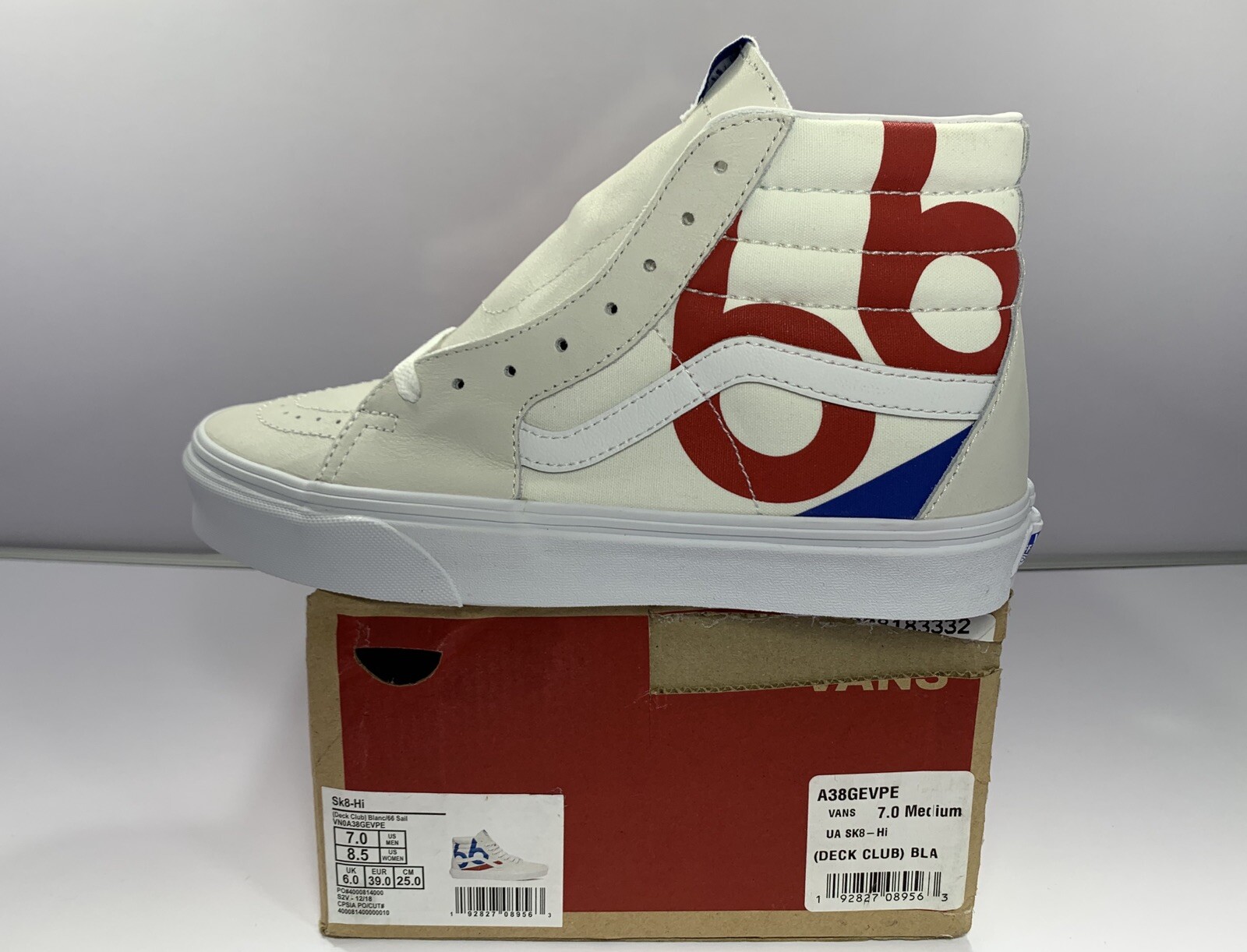 Vans Unisex Sk8- Hi (Deck Club) Blanc 