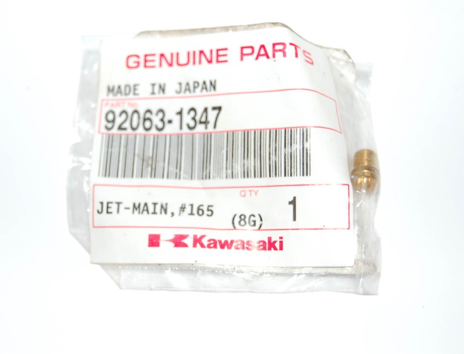 K リーパラ抜き KAWASAKI Carb #165 Main Jet Ninja ZX7 ZX7R ZR9R ZX11 92063