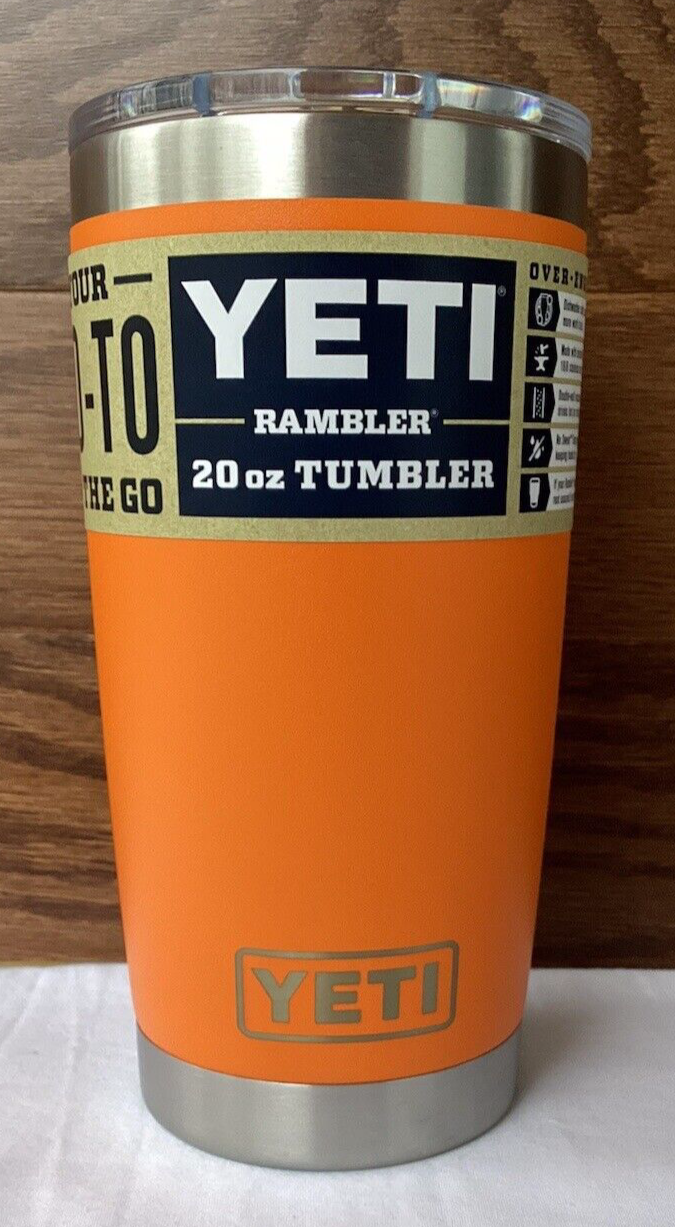 Rambler Tumbler W/magslider Lid King Crab Orange  New