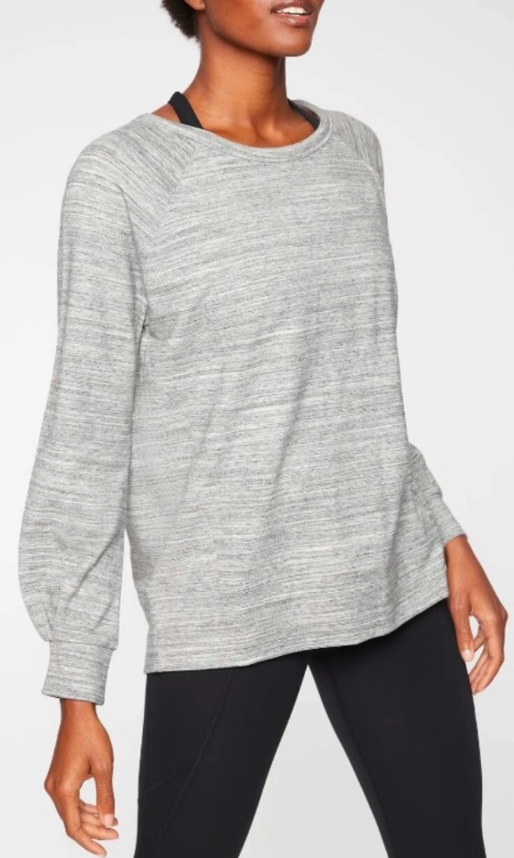 ATHLETA Banda Marl Grey Sweatshirt Size S | eBay