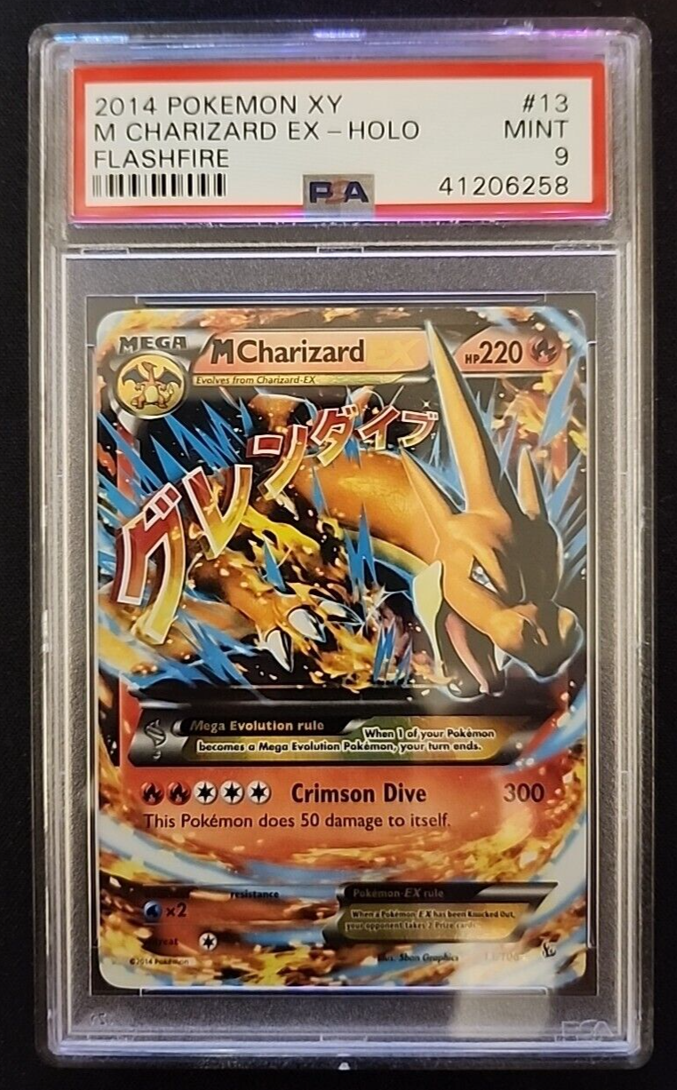 M CHARIZARD EX 13/106, PSA 9 MINT, POKEMON 2014 XY FLASHFIRE