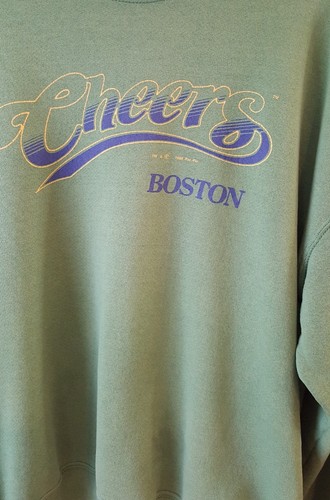 Cheers Boston green sweatshirt Lee XL 1995