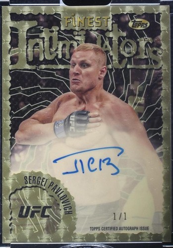 2024 Topps Finest UFC - Sergei Pavlovich #IA-SPH