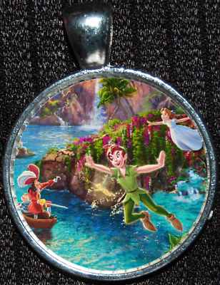 Peter Pan Neverland Croc Captain Hook Disney Silver Pendant