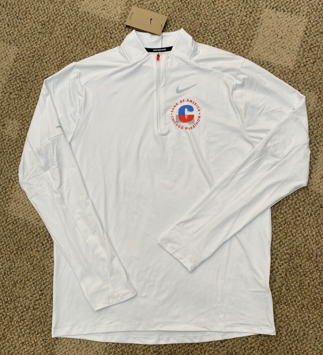 Nike Top Shirt Chicago Marathon Element 1/2 Zip Running