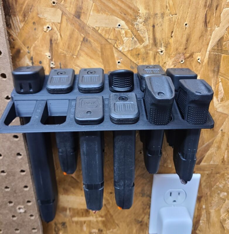 pistol magazine wall rack