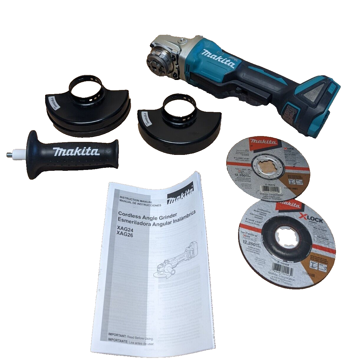 Makita XAG26Z 18V LXT Paddle Switch X-LOCK Angle Grinder w/AFT