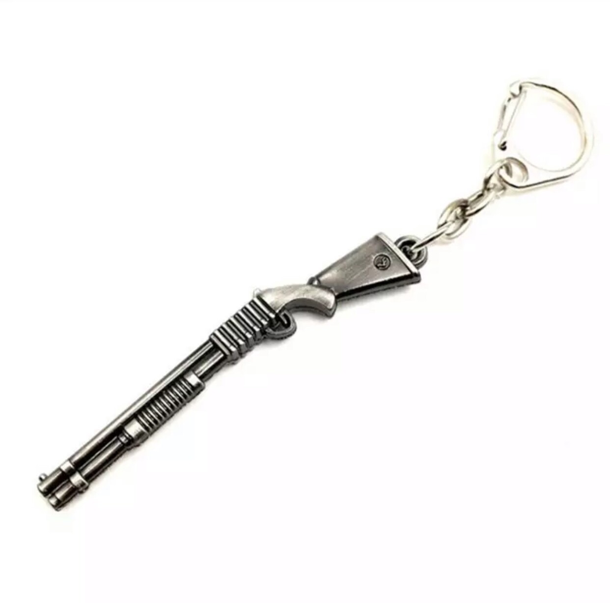 Shotgun Keyring Gun Weapon Model Metal Keychain Mini Key