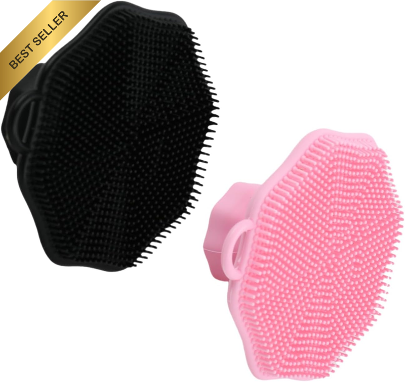 2 Pack Face Scrubber, Gentle Face Exfoliator Face Brush for Women Men, Blackhead