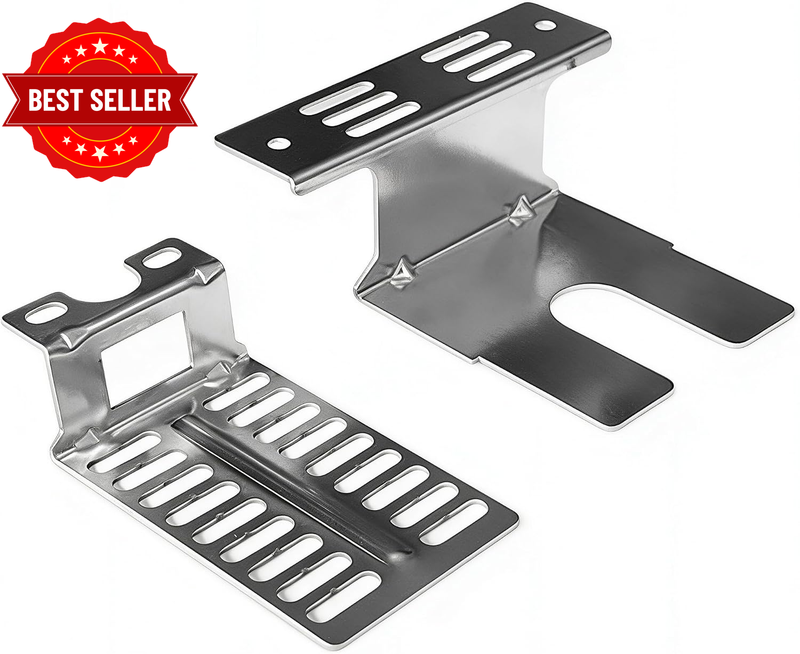 Rotisserie Motor Bracket Set, Stainless Steel BBQ Grill Replacement Parts, Stabl