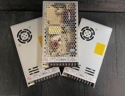 MEAN WELL LRS-350-24 (2) and LRS-200-24 24V Power Supplies