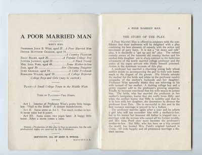 Denison's Select Plays -A POOR MARRIED MAN - Farce Comedy - TS Denison & Co 1915