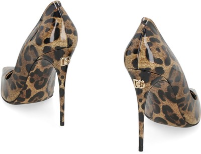 Pre-owned Dolce & Gabbana Lollo Leather Pumps In Animalier