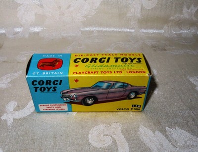 Corgi Toys Volvo P.1800 No. 228 Die Cast Scale Model Made in Great Britain